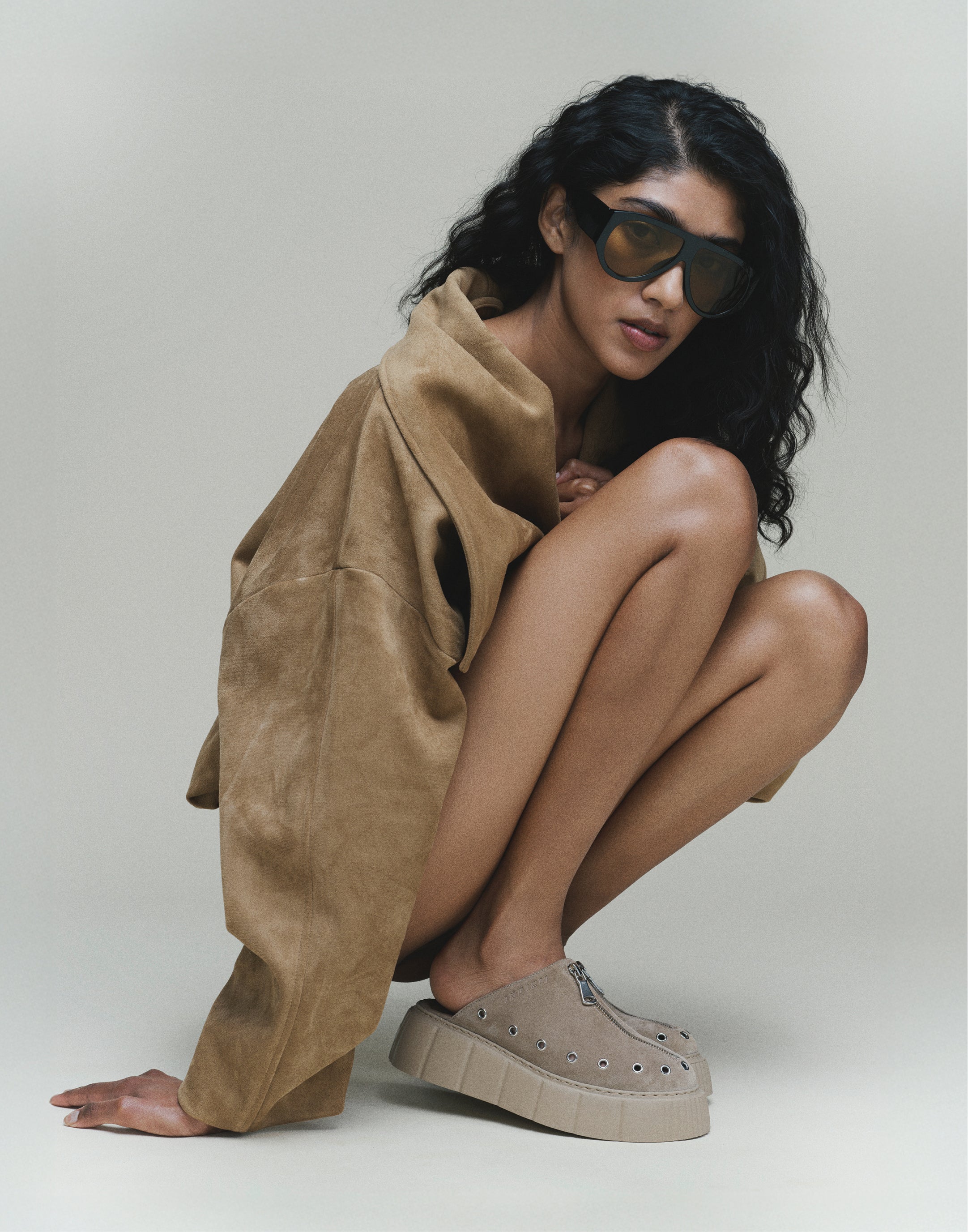 Suede Mules